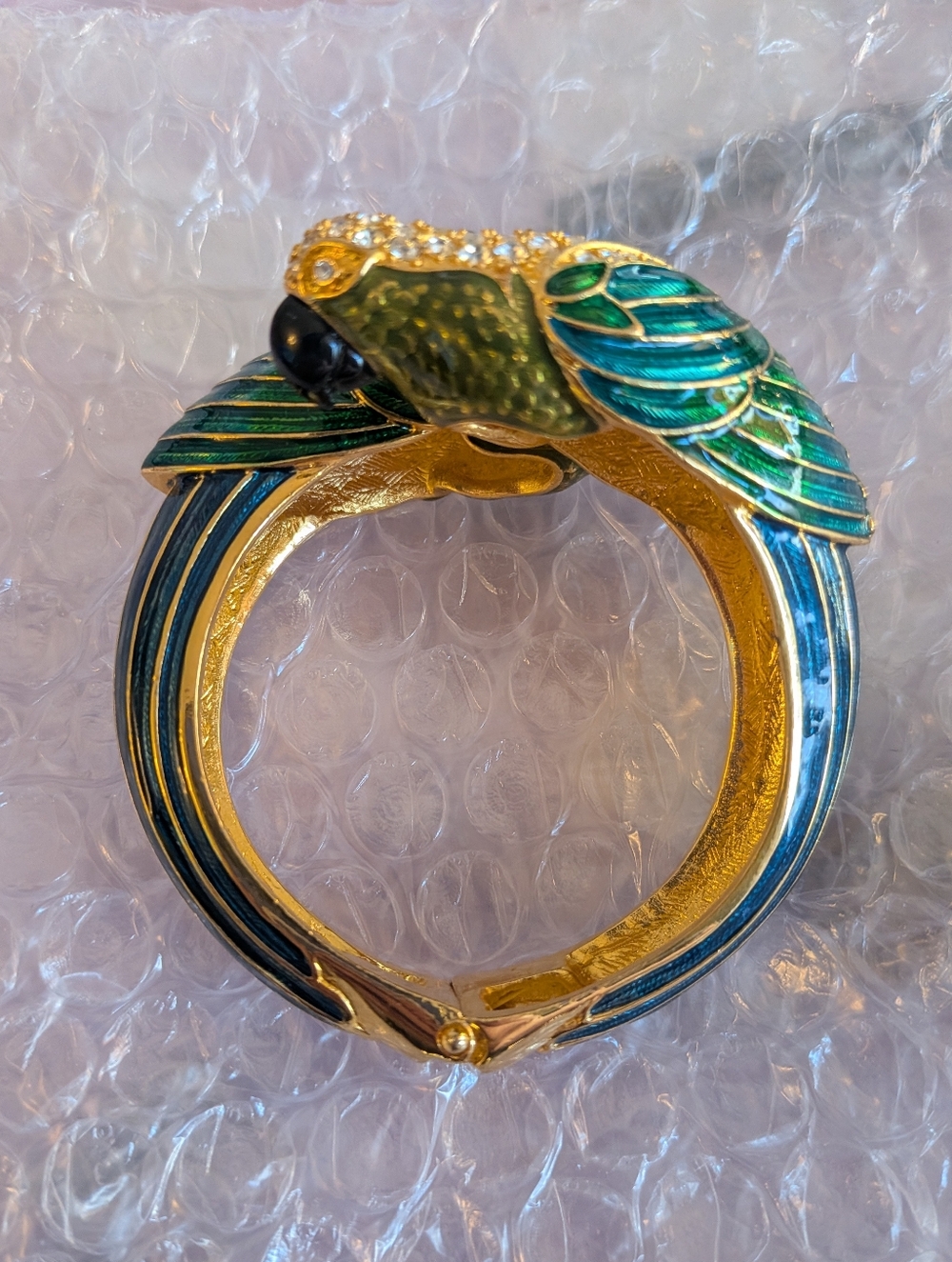Vintage Nolan Miller Parrot Bangle Bracelet